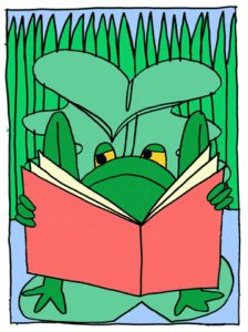 frog reading