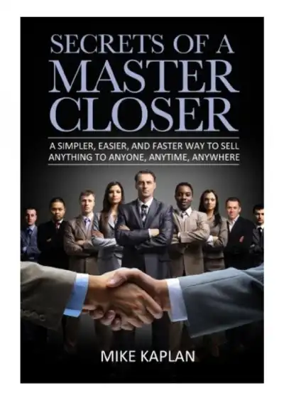 Secrets of a master closer book